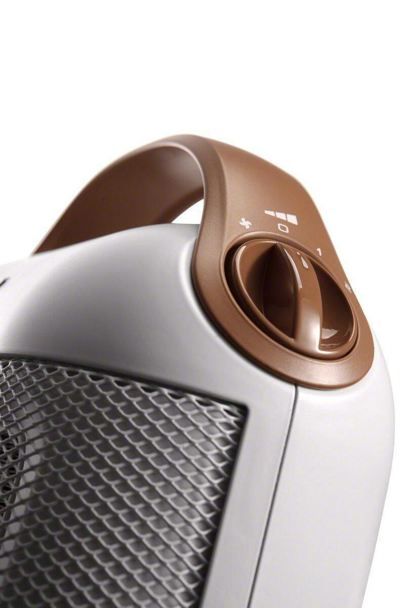 DeLonghi HFX30C15.WCA Capsule Ceramic Heater, White