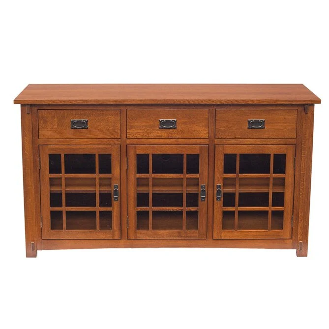 Craftsman Mission Solid Oak Sideboard - 65