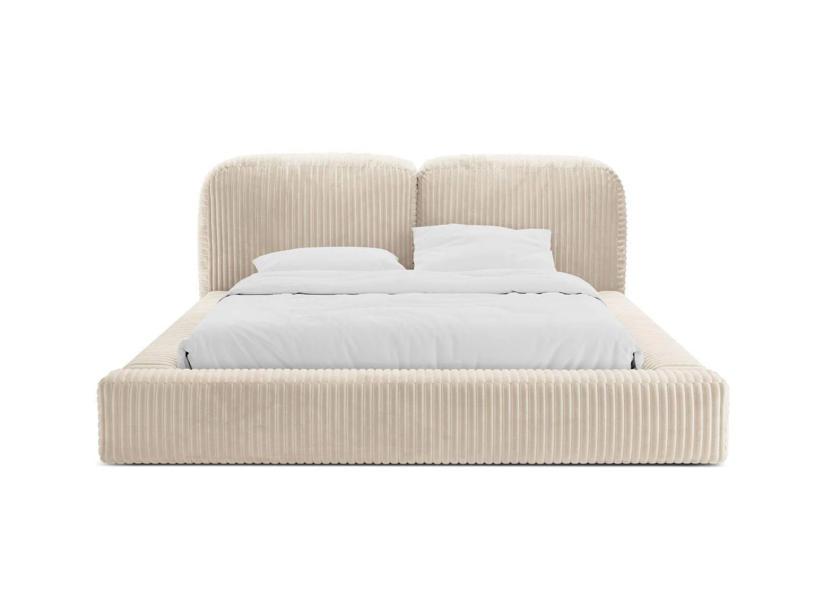 Bedframe Martina ribstof 180 x 200 met opbergruimte