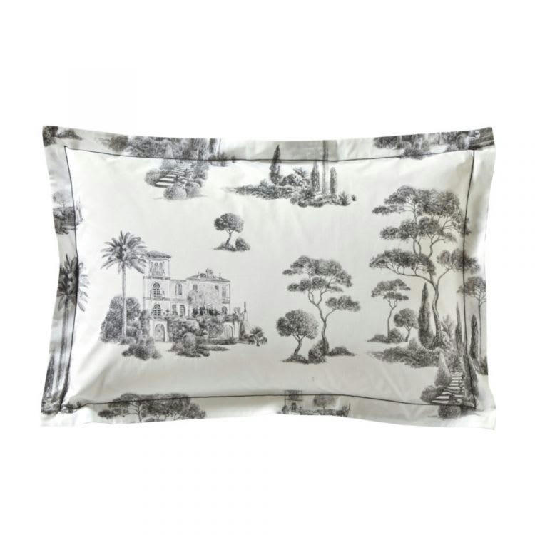 PROMENADE - Taie D'oreiller en Coton Blanc 50x75 cm