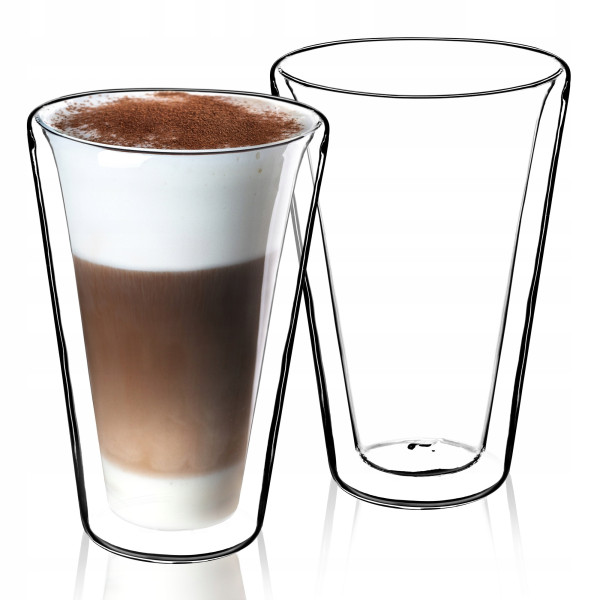 Szklanka Termiczna Do Latte Kawy Łyżeczki 2szt