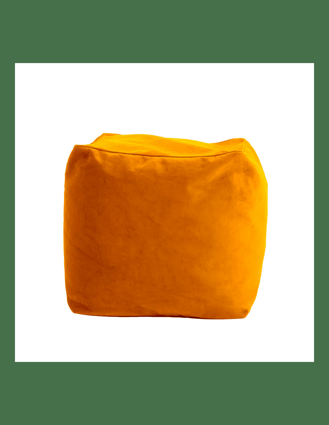 JUMBO VELVET - Repose pieds d'intérieur en velours curry