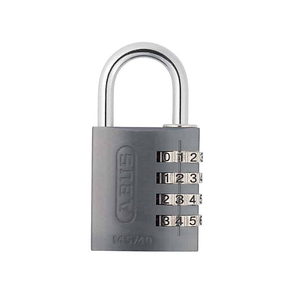 Cadenas ABUS ABVS48806 titanium 3 chiffres, corps aluminium anodisé, format 41,5 mm