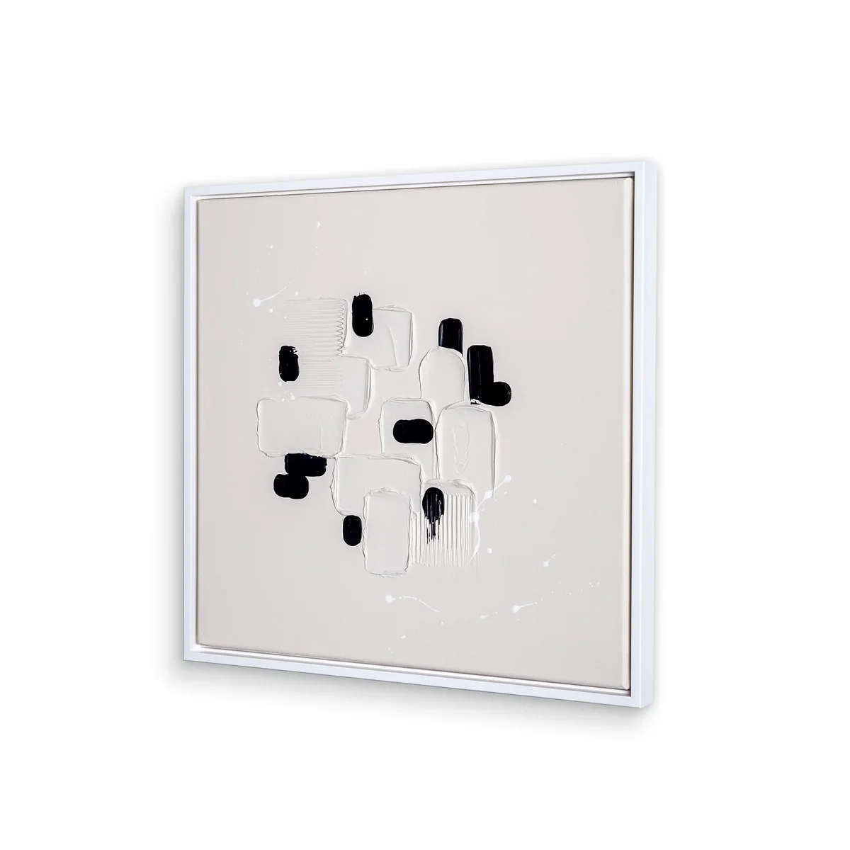 Studio Mykoda - SAHAVA Kasbah 1, 80 x 80 cm, beige hell / Rahmen weiß