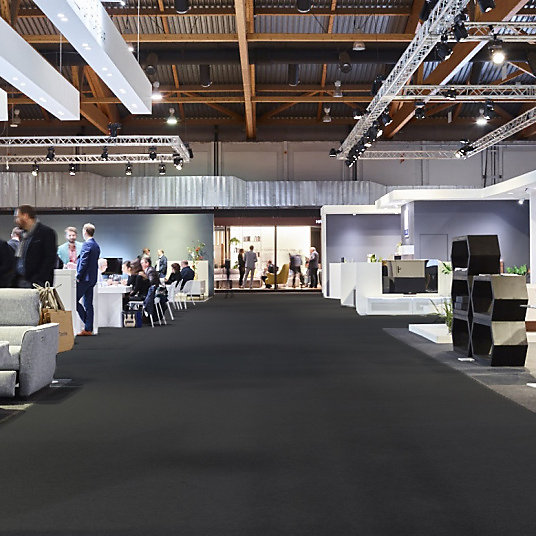Moquette Stand Expo - Noir - Rouleau de 2m x 57m