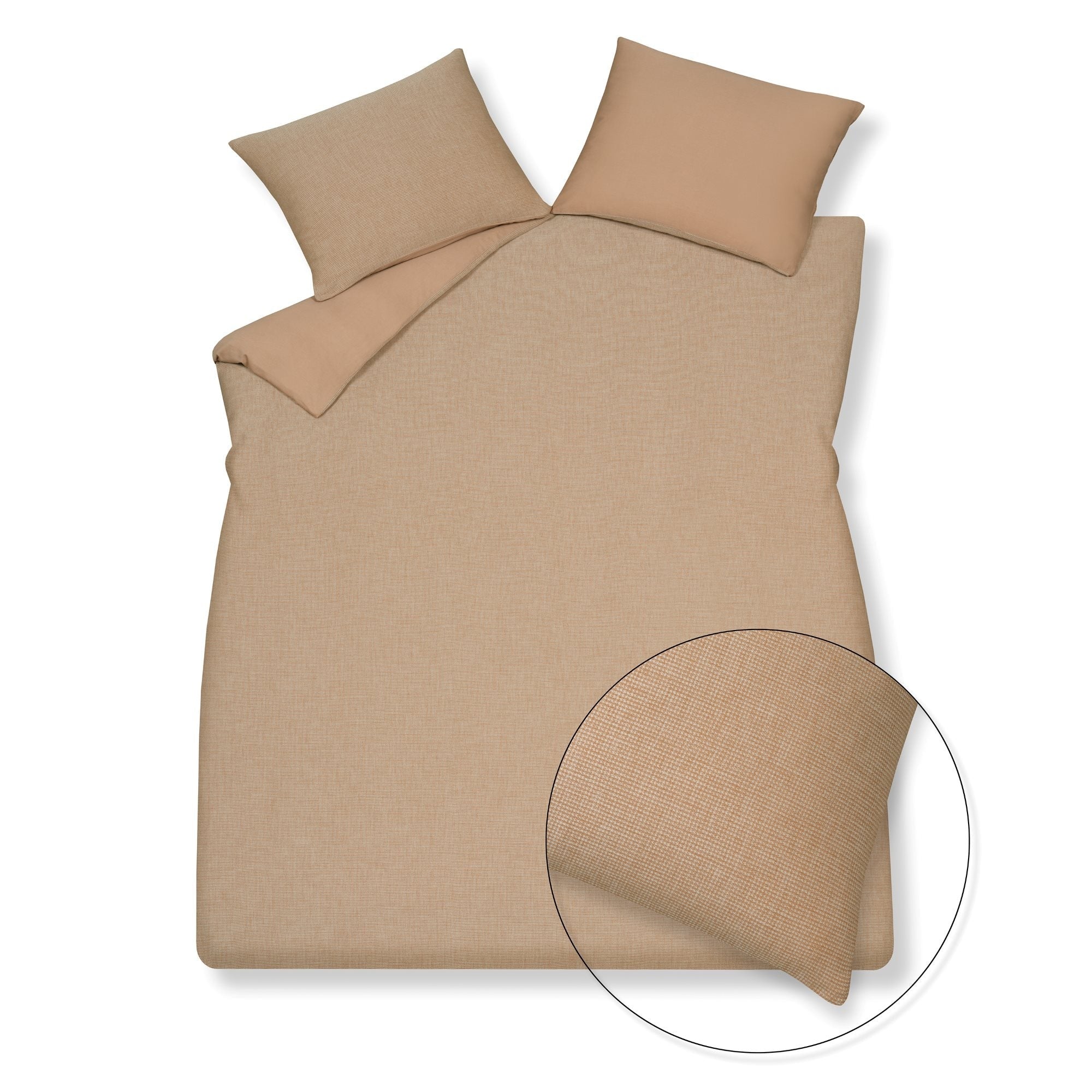 Pure 85 Dekbedovertrek Praline   140 x 200 220 cm   Bruin