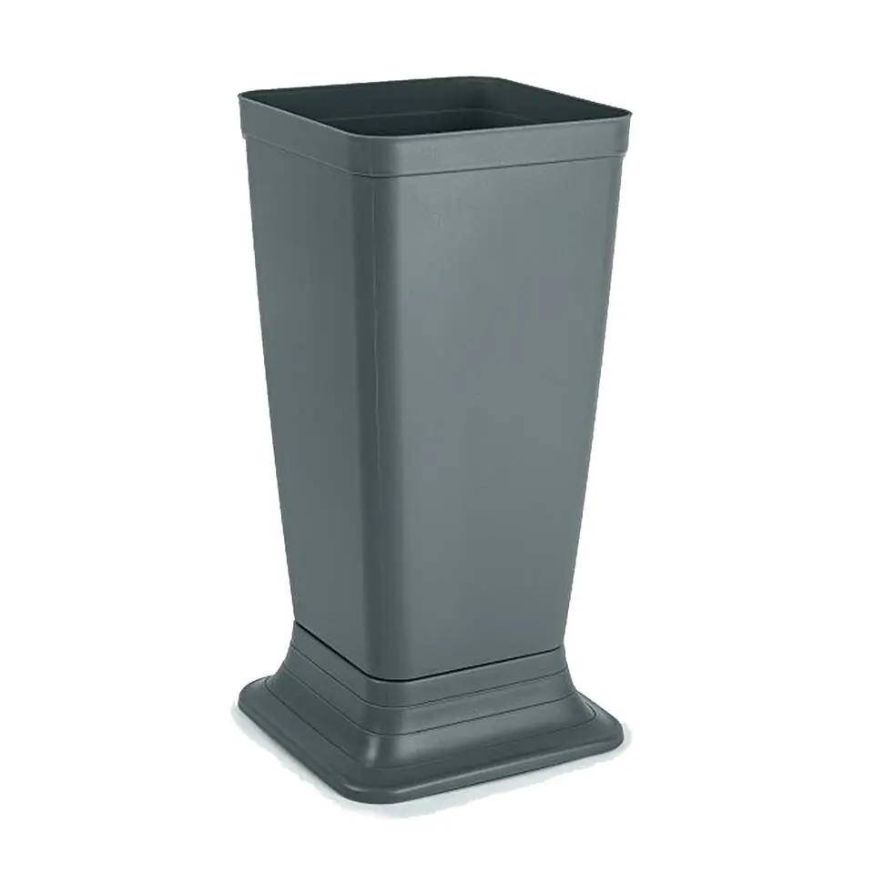 Plasticforte Paraplubak/houder - grijs - kunststof - D26 x H52 cm