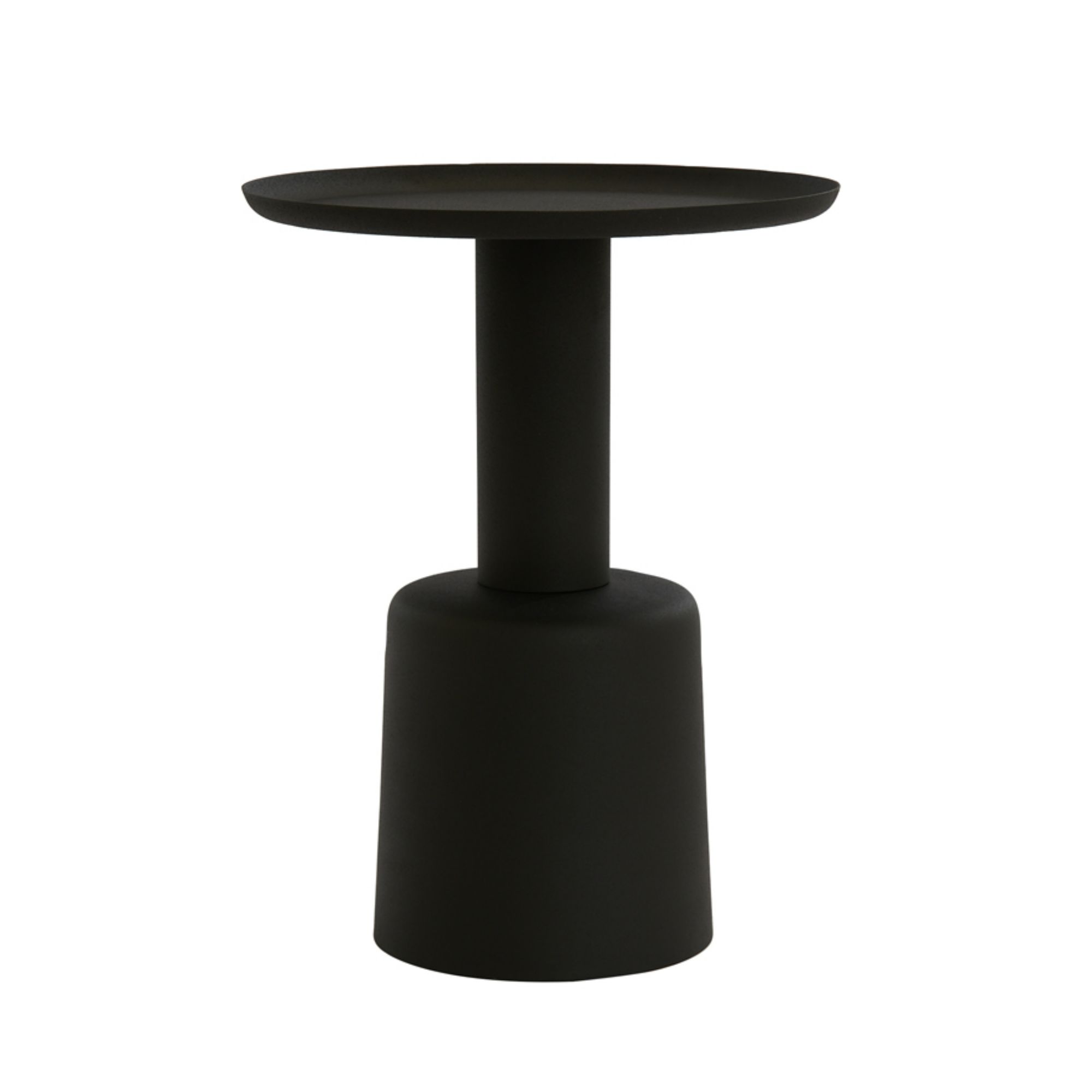Light & Living bijzettafel Milaki - zwart - Ø39cm