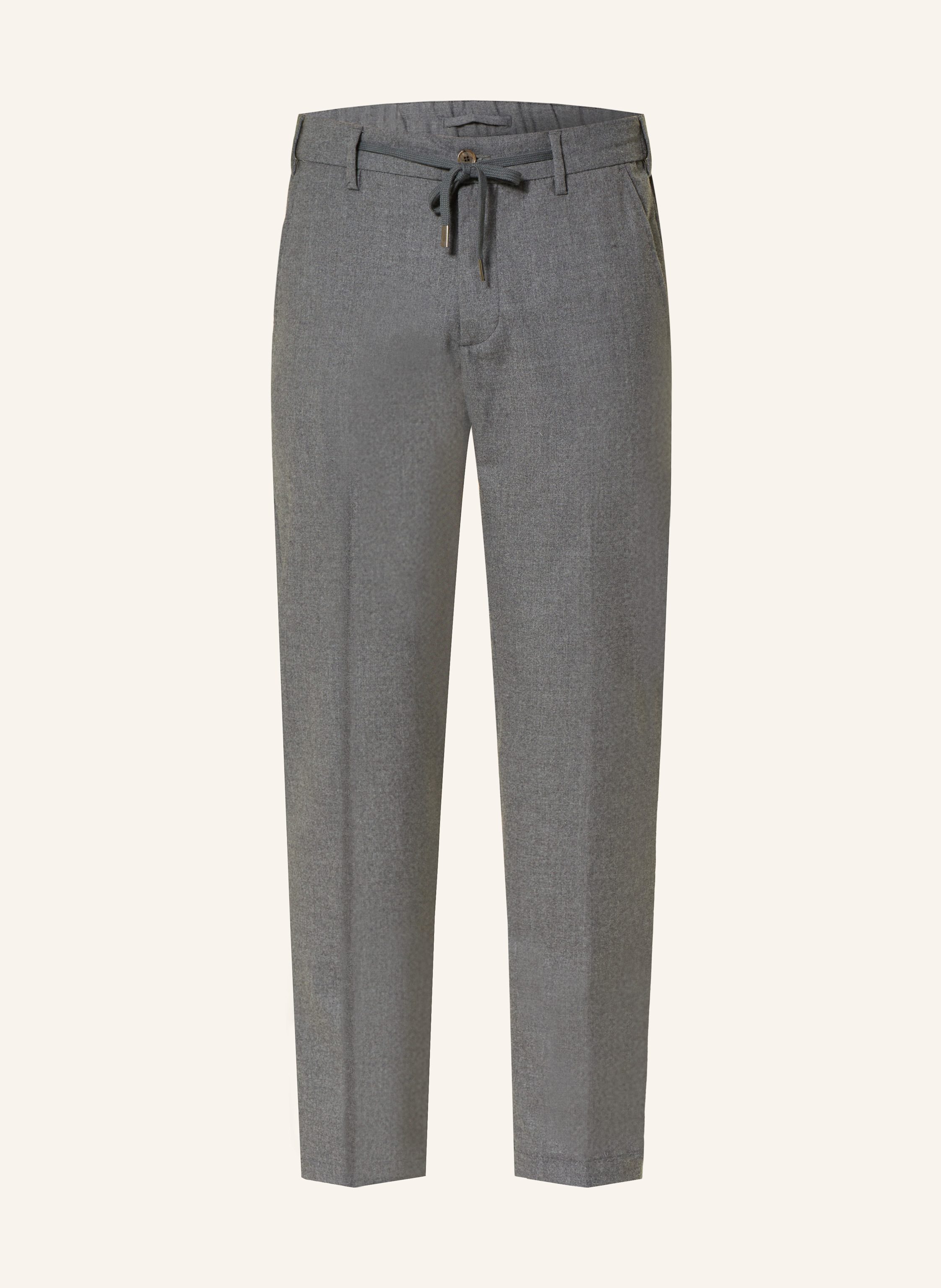 MYTHS Flanellhose im Jogging-Stil Extra Slim Fit