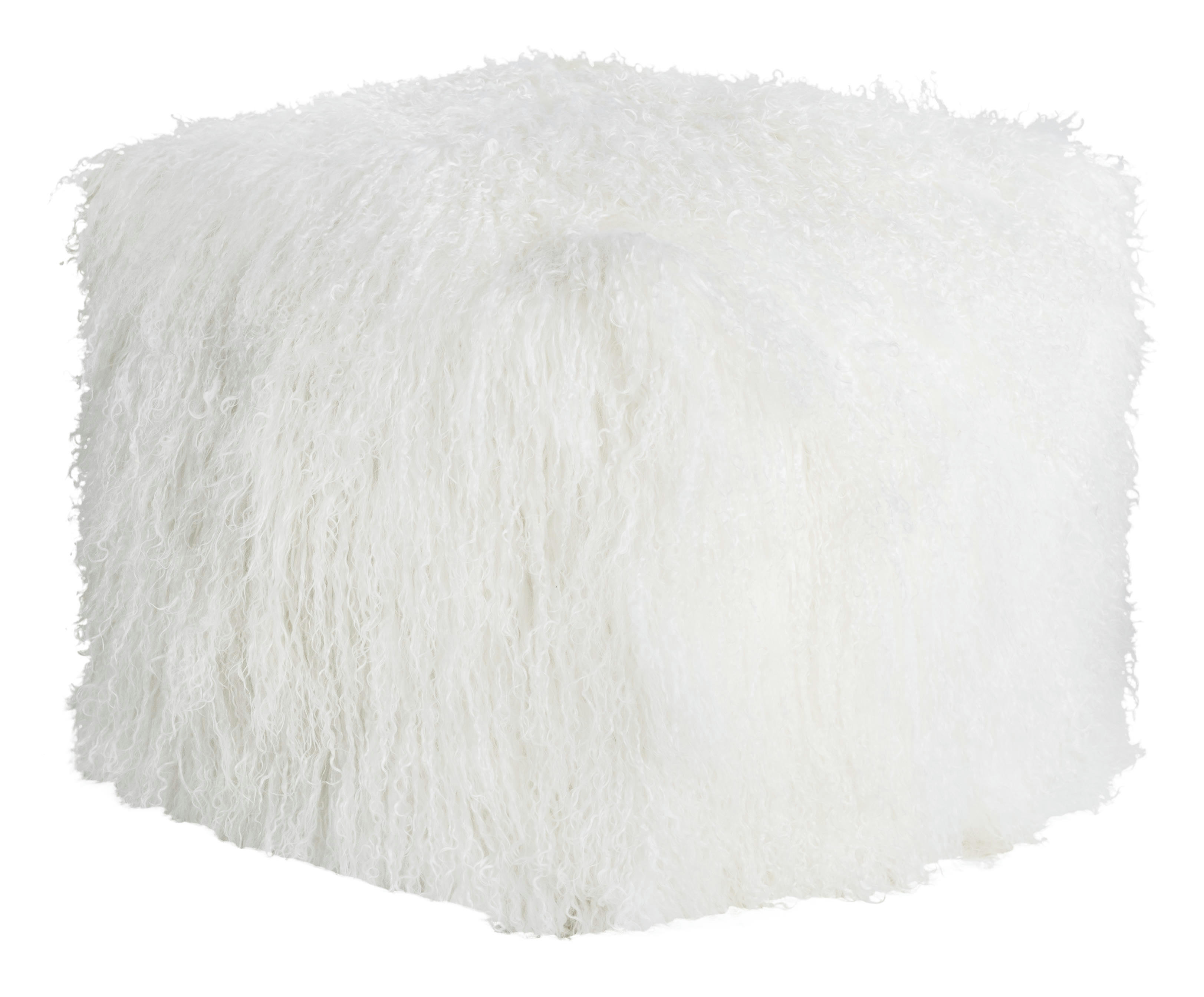 SITTING POINT - Pouf Cube Pamina Blanc