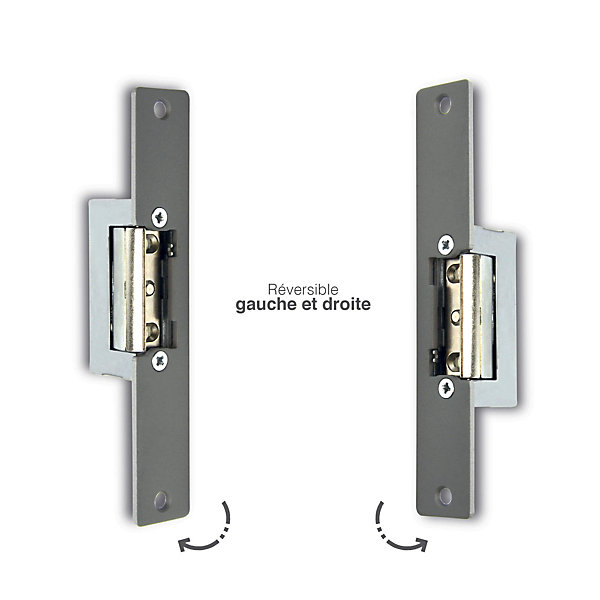 Gâche électrique à encastrer sans passage de serrure - WECA 90201.4 - Extel - 109201