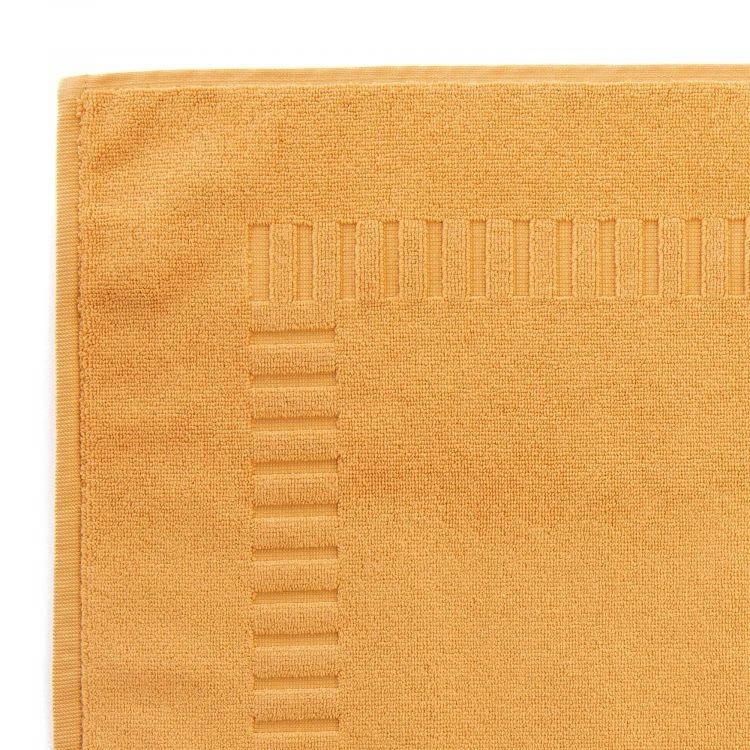 PURE SQUARE - Tapis de bain en Coton Miel 50x70 cm