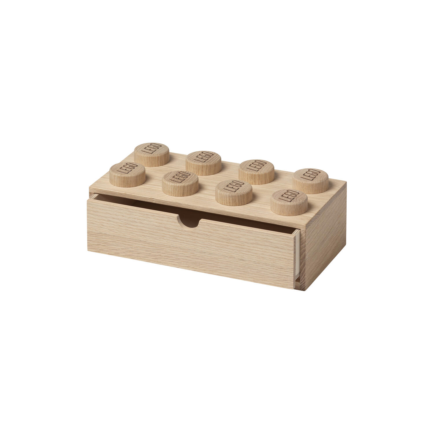 LEGO&reg; 2x4 opbevaringskasse, s&aelig;bebehandlet eg