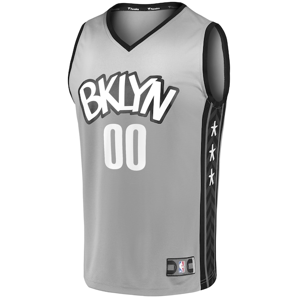 Brooklyn Nets  Youth Custom Fast Break Replica Jersey Gray - Statement Edition