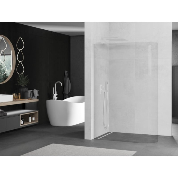 Ścianka prysznicowa zaokrąglona Walk-in Mexen Kioto L 90 x 200 cm