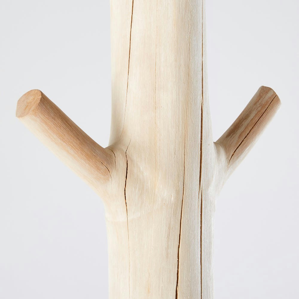 Lucio - Porte-manteau tronc d'arbre en mangoustanier