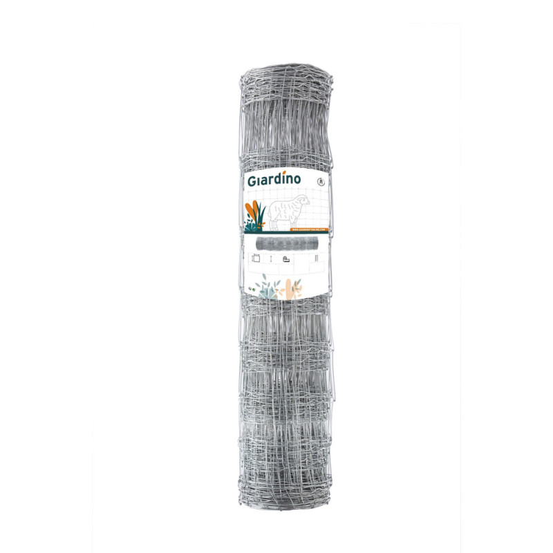 Grillage noué léger pour mouton galvanisé 1,48 x 50 m GIARDINO