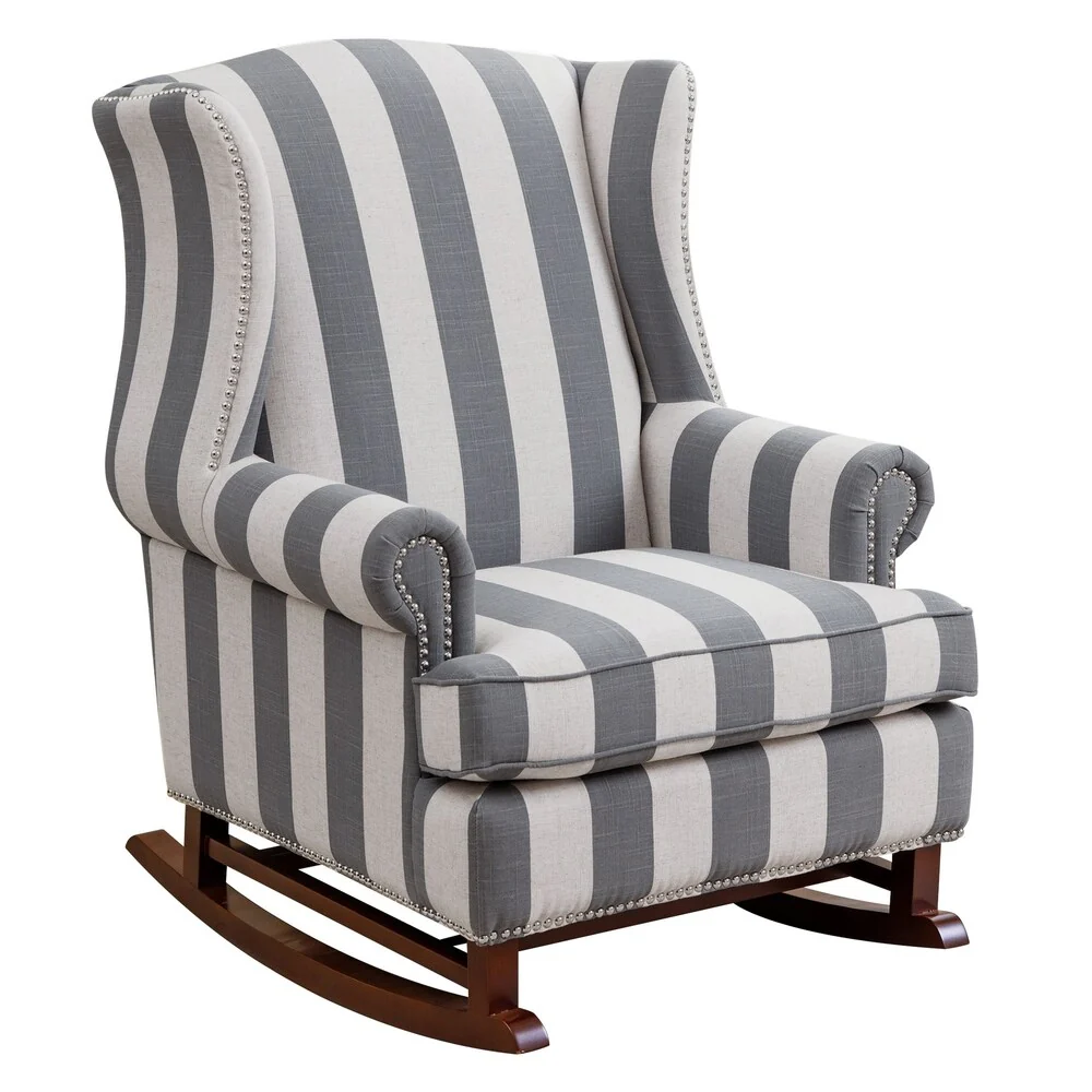 Abbyson Radcliffe Two Tone Fabric Rocker Chair