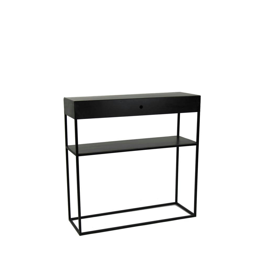 SO CUTE - Console avec tiroir en fer noir