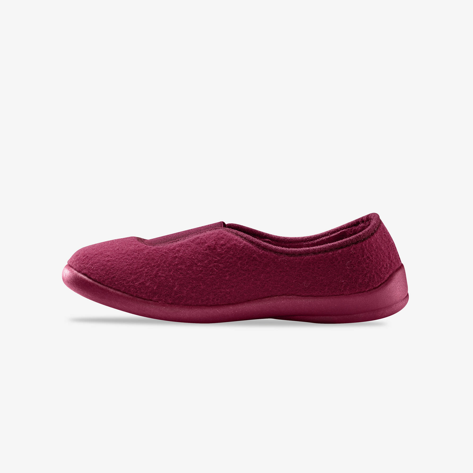 Chaussons ballerines unis - polaires élastiquées