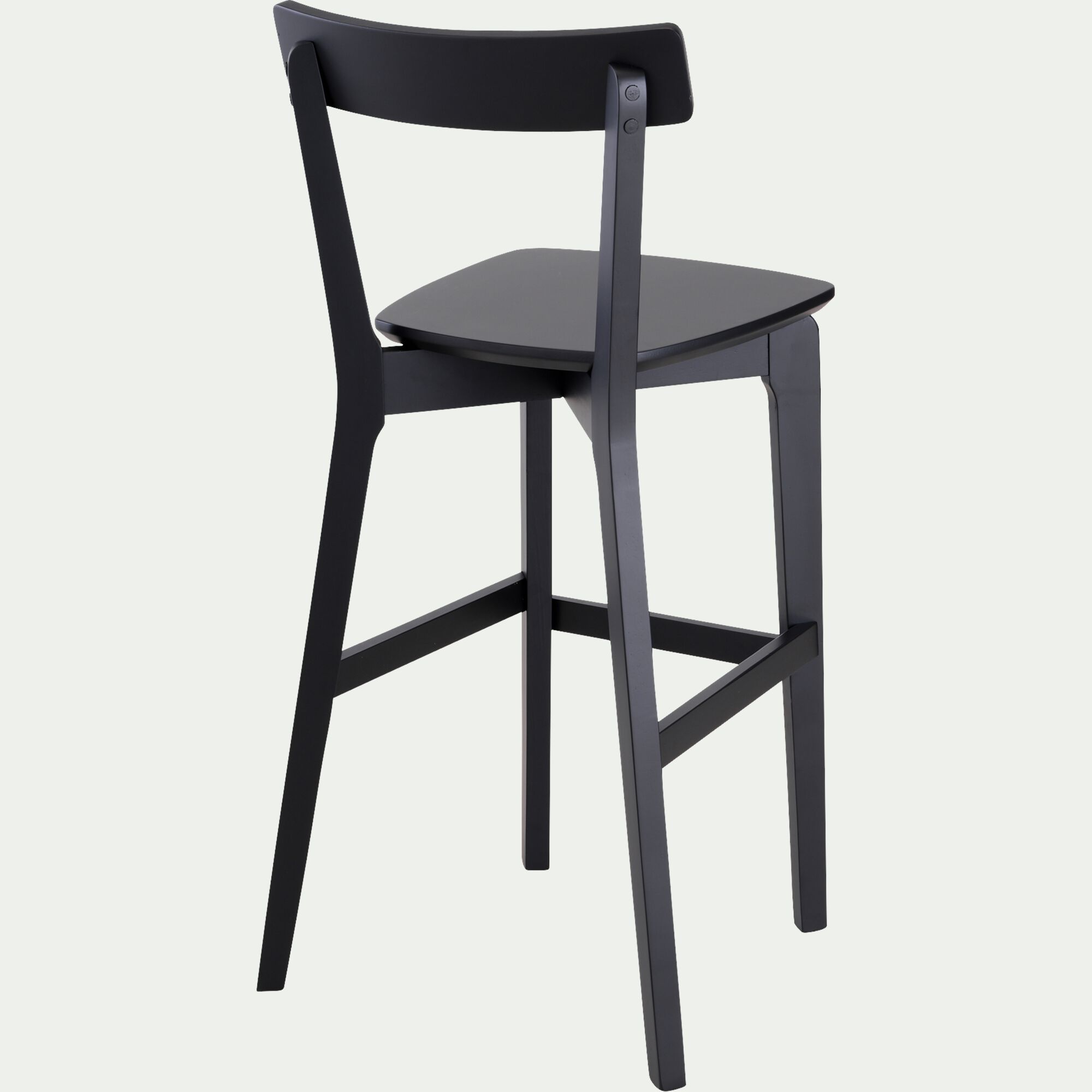 SUZIE - Chaise de bar H75cm - noir
