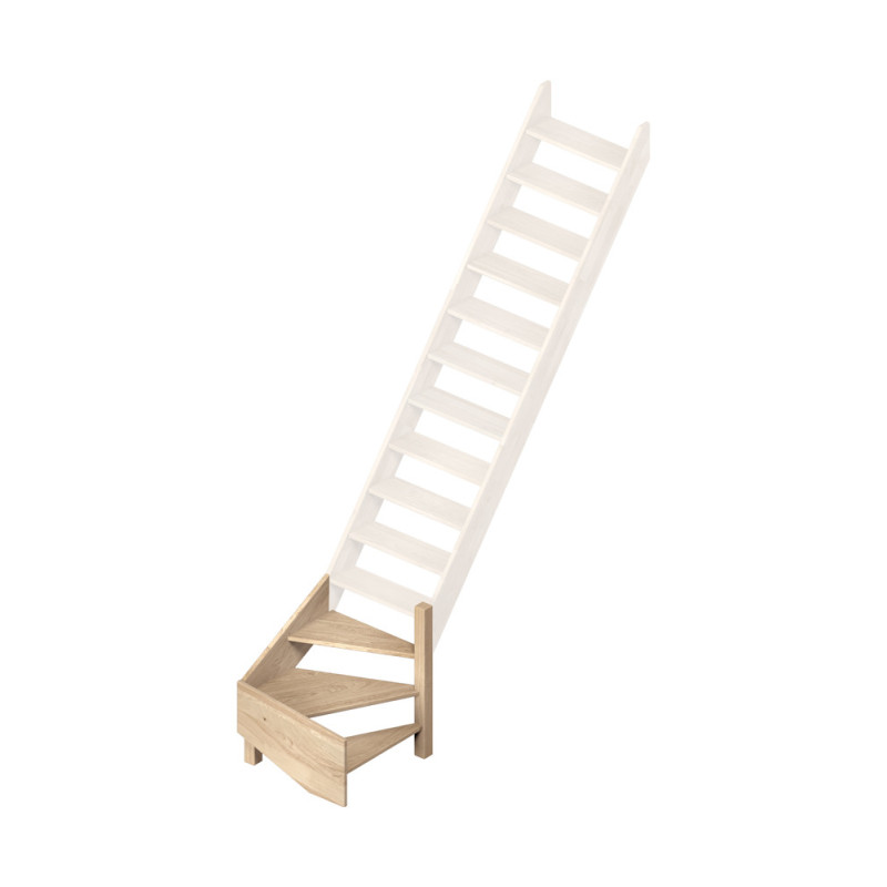 1/4 tournant droit pour escalier de meunier Ardennes SOGEM
