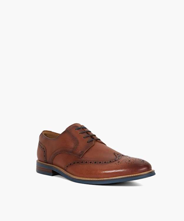 Stanford Tan - Leather Lace Up Brogues