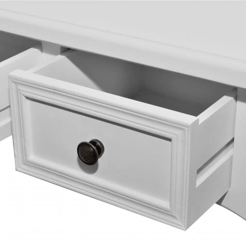 NNEVL Dressing Console Table with Three Drawers White