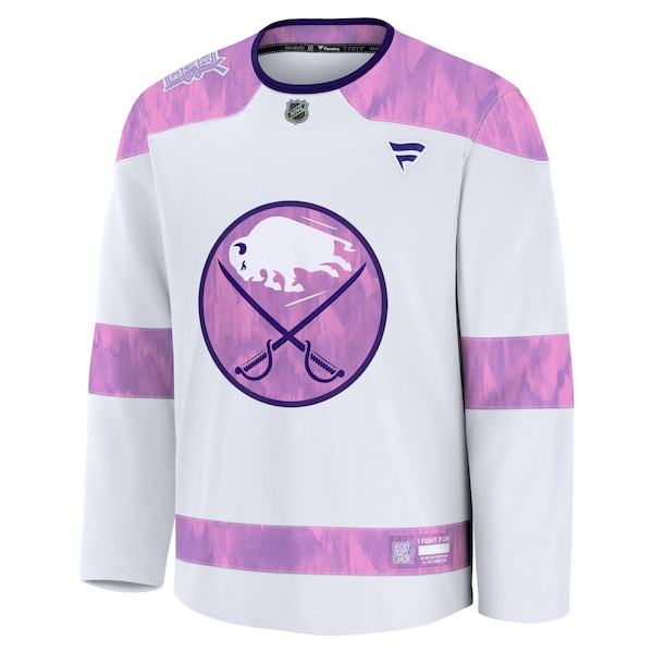 Buffalo Sabres  2024 Hockey Fights Cancer Practice Jersey - White
