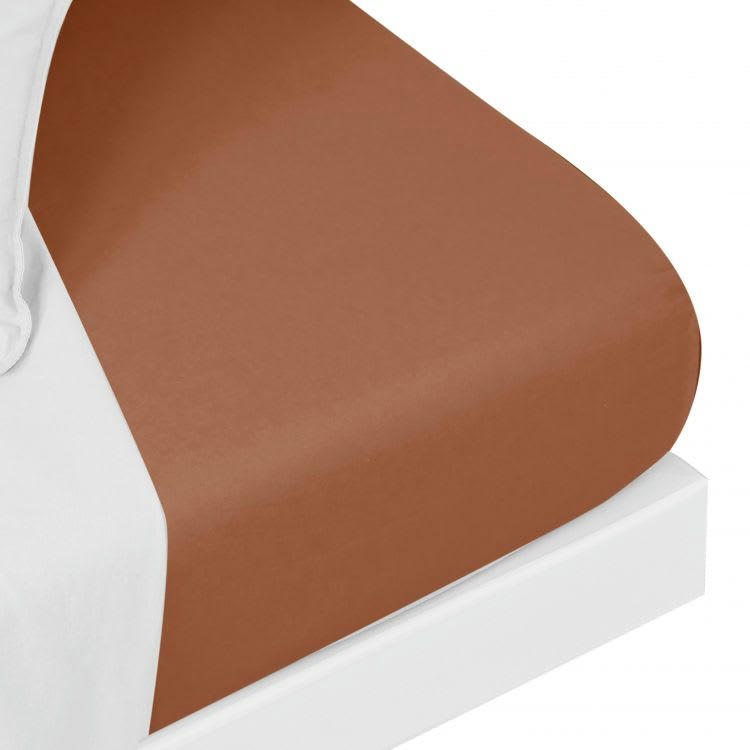 PALACE - Drap housse en Coton Rose 90x190 cm