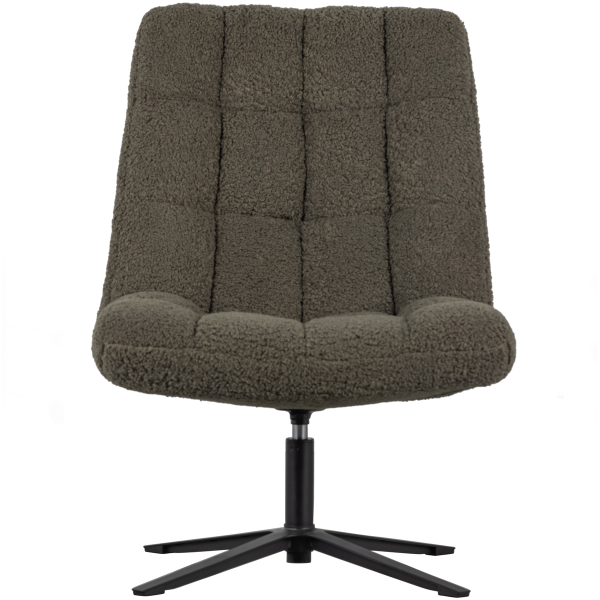 WOOOD draaibare fauteuil Job - Teddy - Groen - 101x70x85
