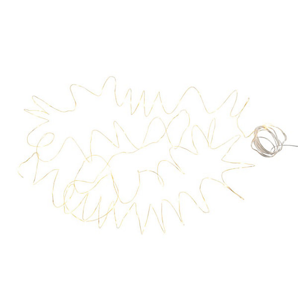 Guirlande luminaire doré avec 90 led blanches L9m