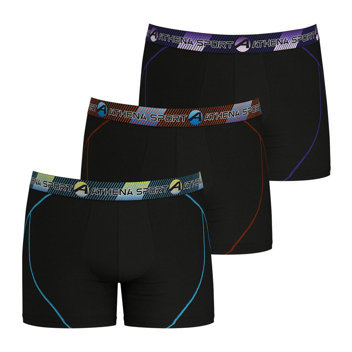 Lot de 3 boxers long Training