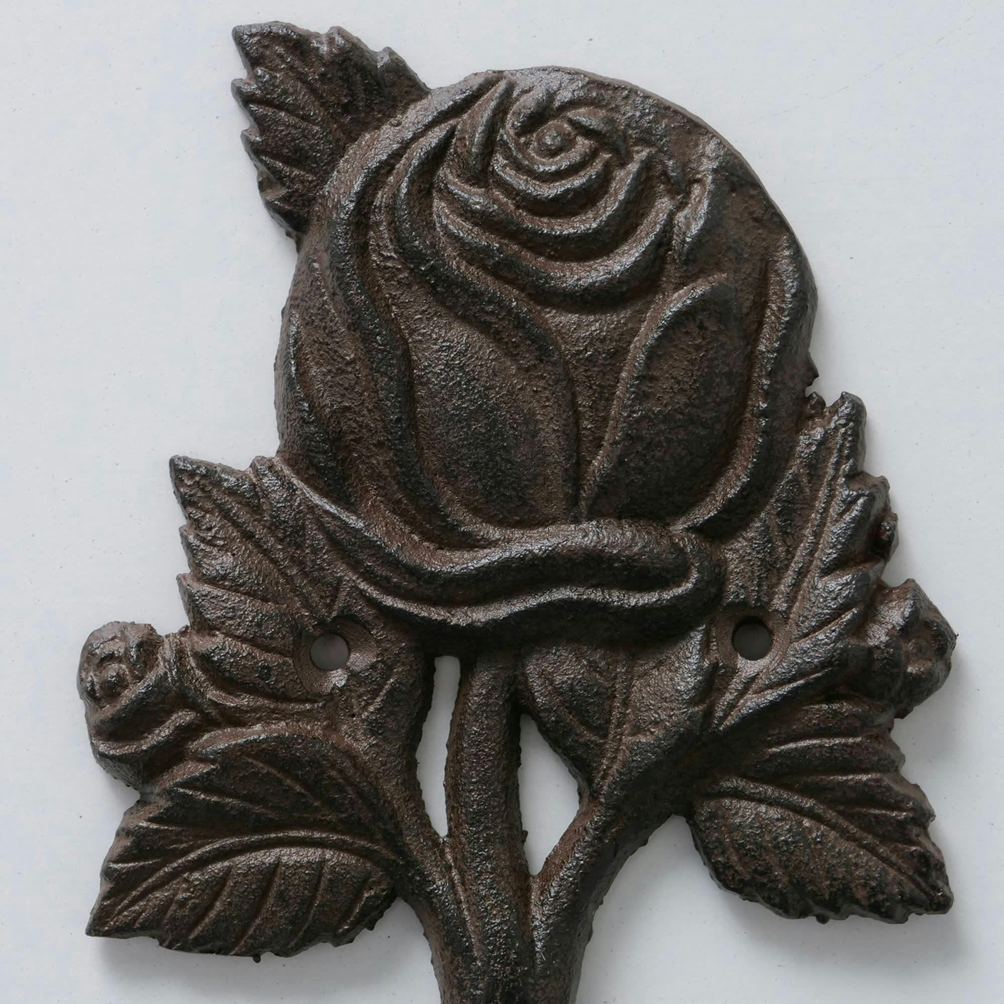 - Patère en fonte roses h18cm