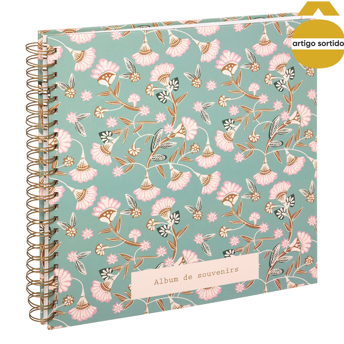 Álbum espiral decorado para 240 fotografias