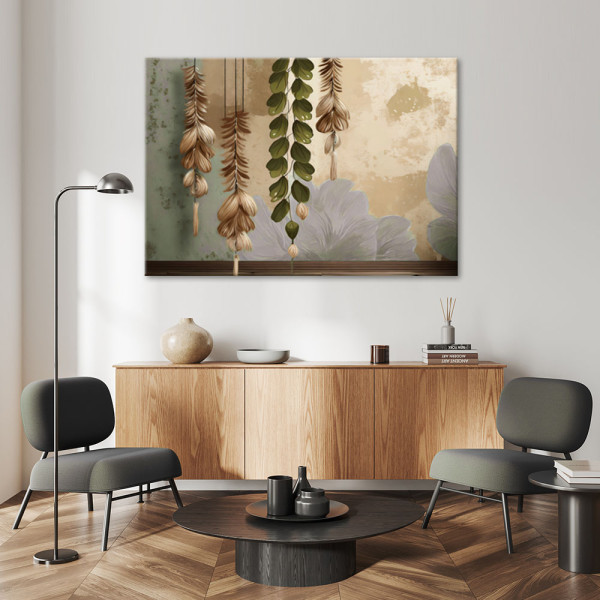 Feeby Obraz, Wiszace liście vintage 60x40