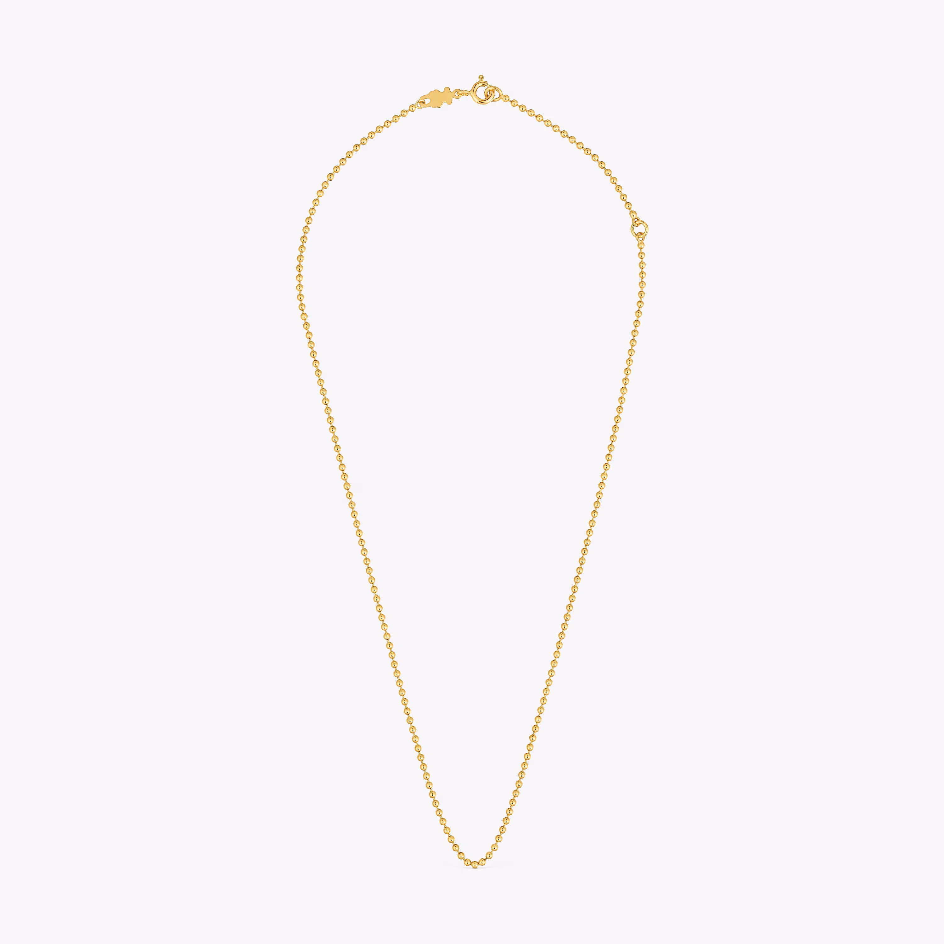 Gargantilla con baño de oro de 18 kt sobre plata con bolas 45 cm TOUS Basics