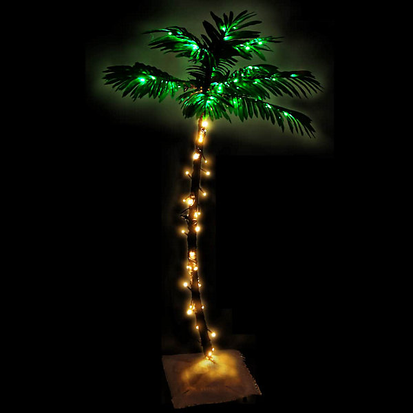 Palmier à LED 72 LED Blanc chaud 120 cm vidaXL