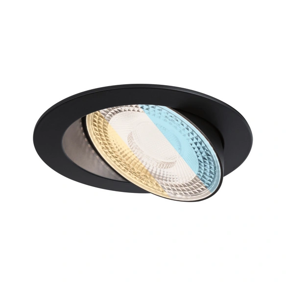 Einbauleuchte, 5 W, 2700-6500 K, Tunable White, schwarz, Set