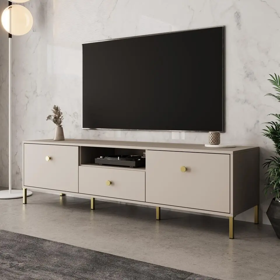 Meubella - Syran - TV-Meubel - Beige - 168x42x48 cm