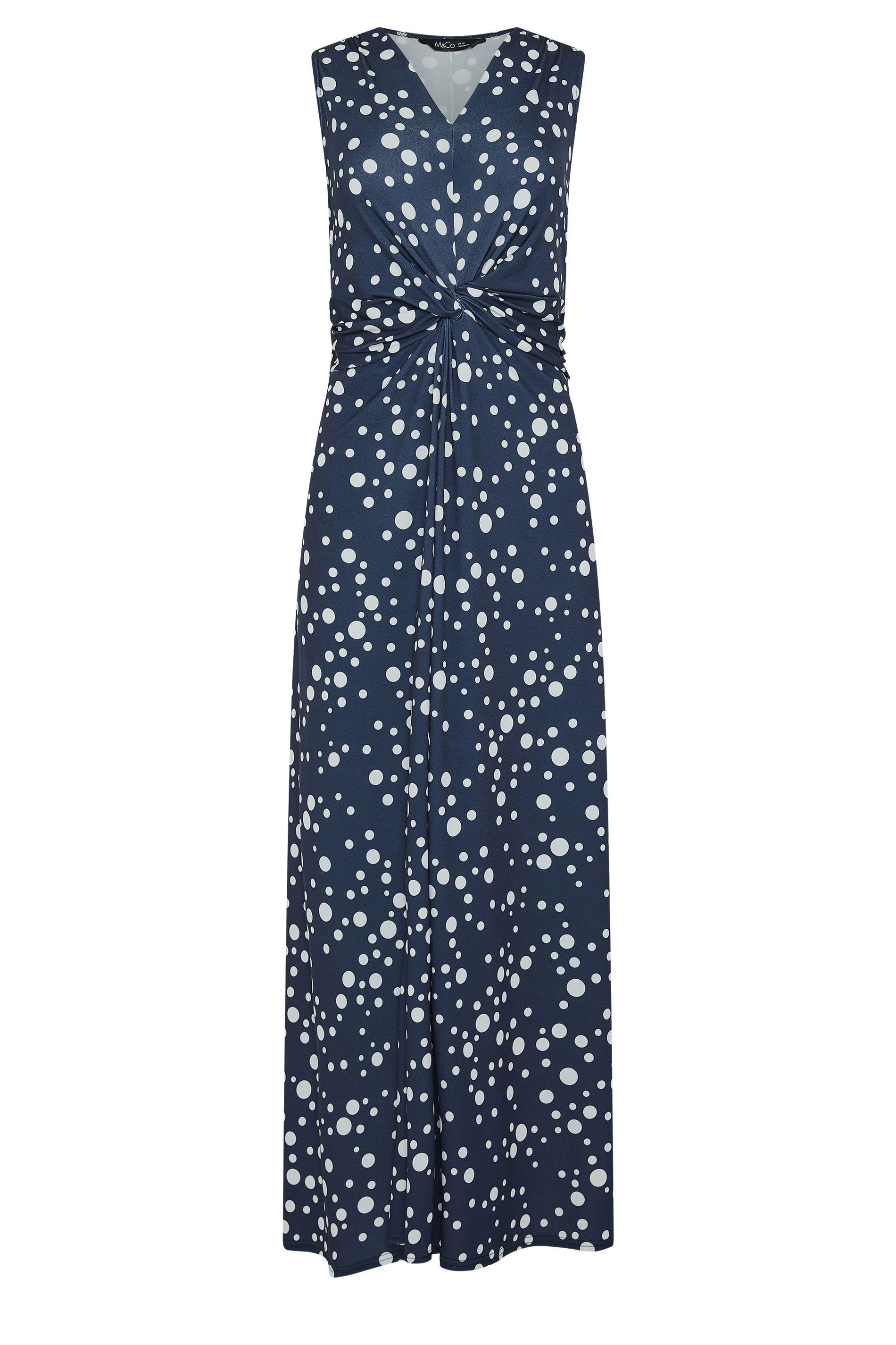 M&Co Twist Front Maxi Dress