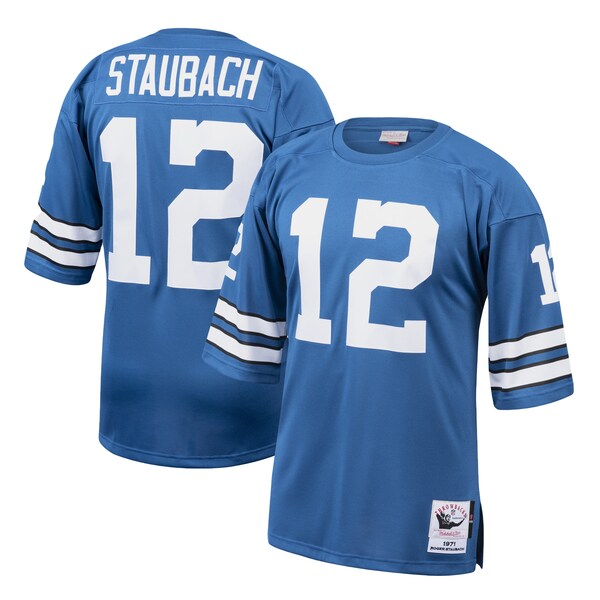 Roger Staubach Dallas Cowboys 1971 Authentic Throwback Retired Player Jersey - Royal