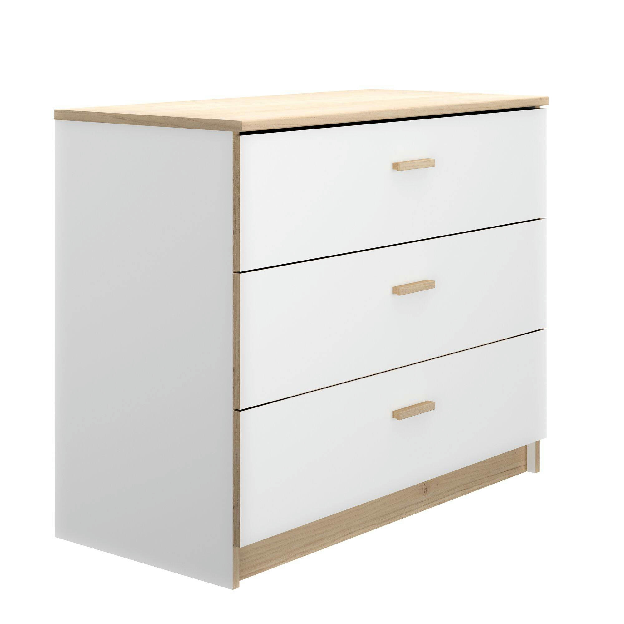 ENORA - Commode 3 tiroirs effet