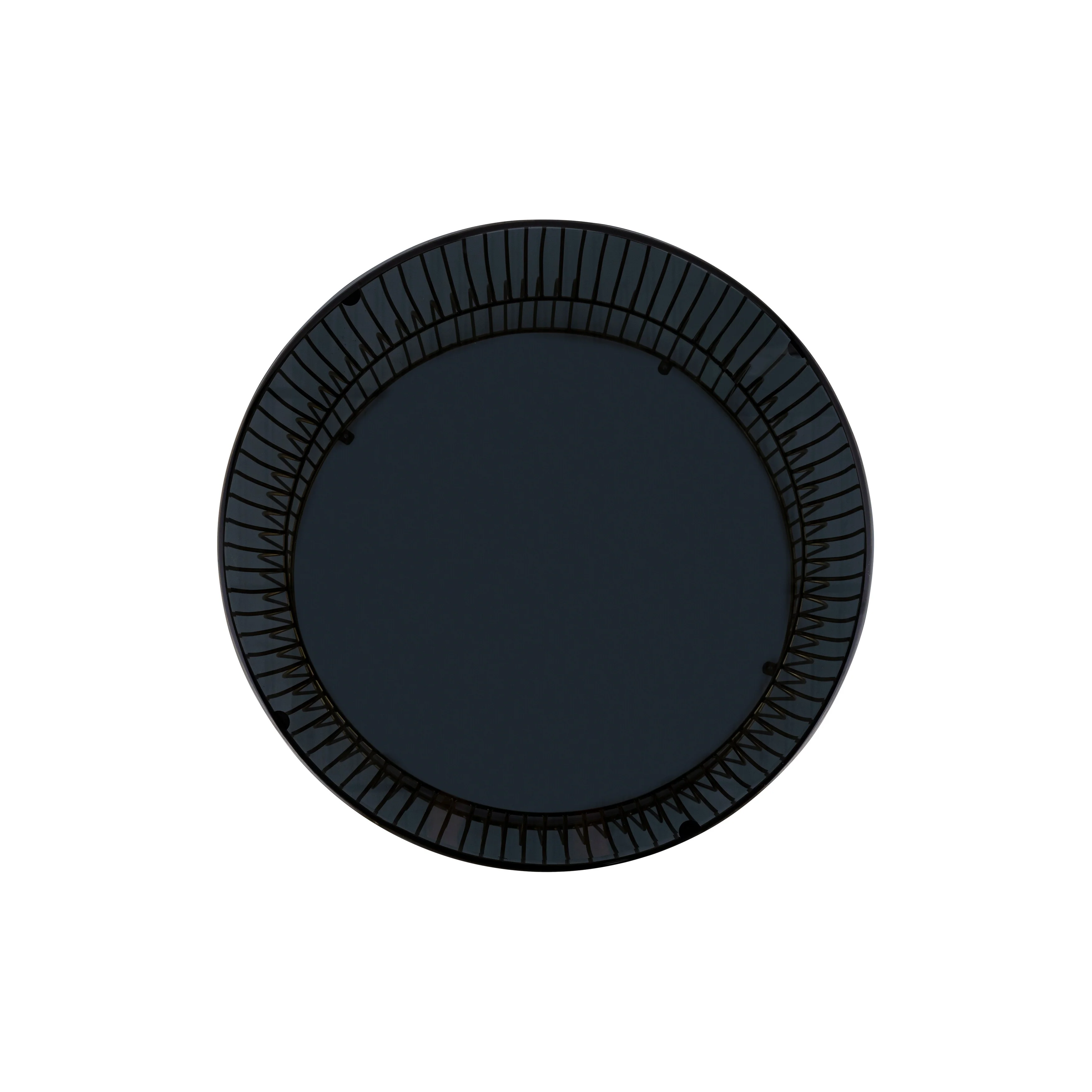 Modern Contemporary Metal Nested Base And Tinted Tempered Glass Top Material Coffee Table, Round Table