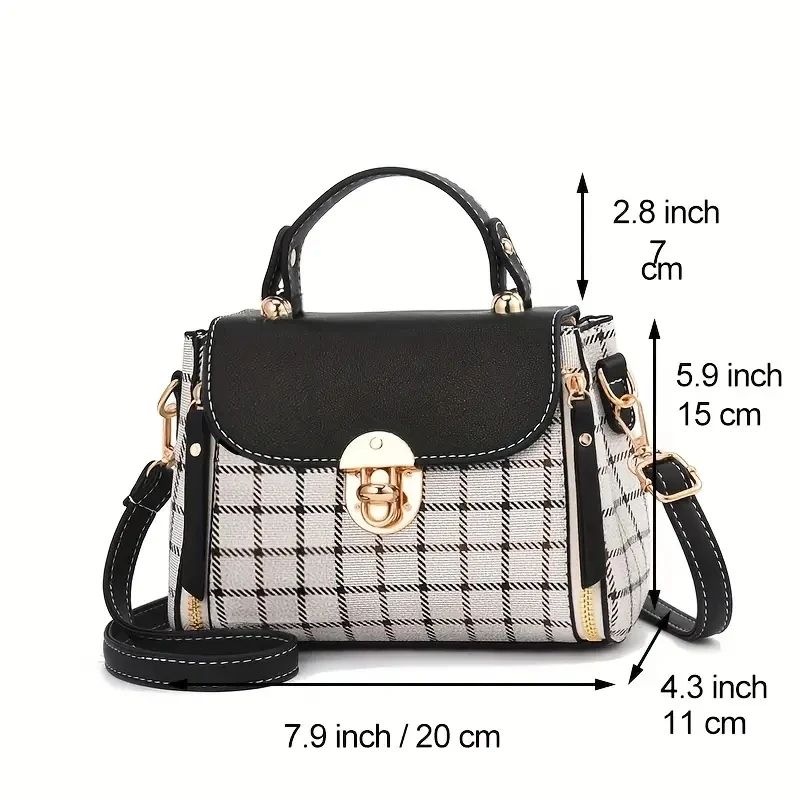AJVANI Shoulder Handheld Top Handle Cross Body Clutch Bag