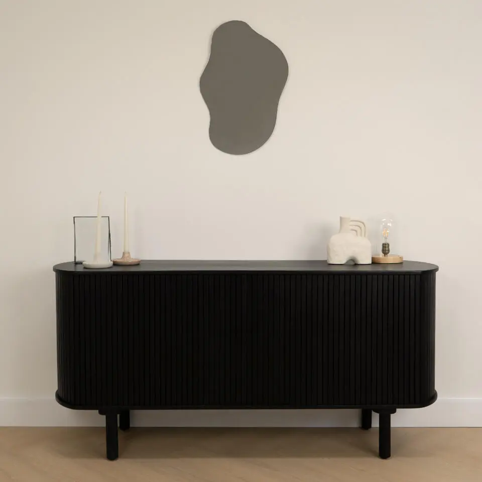 Lewis & Loft Dressoir Livia - FSC? mangohout - 160 cm - Zwart