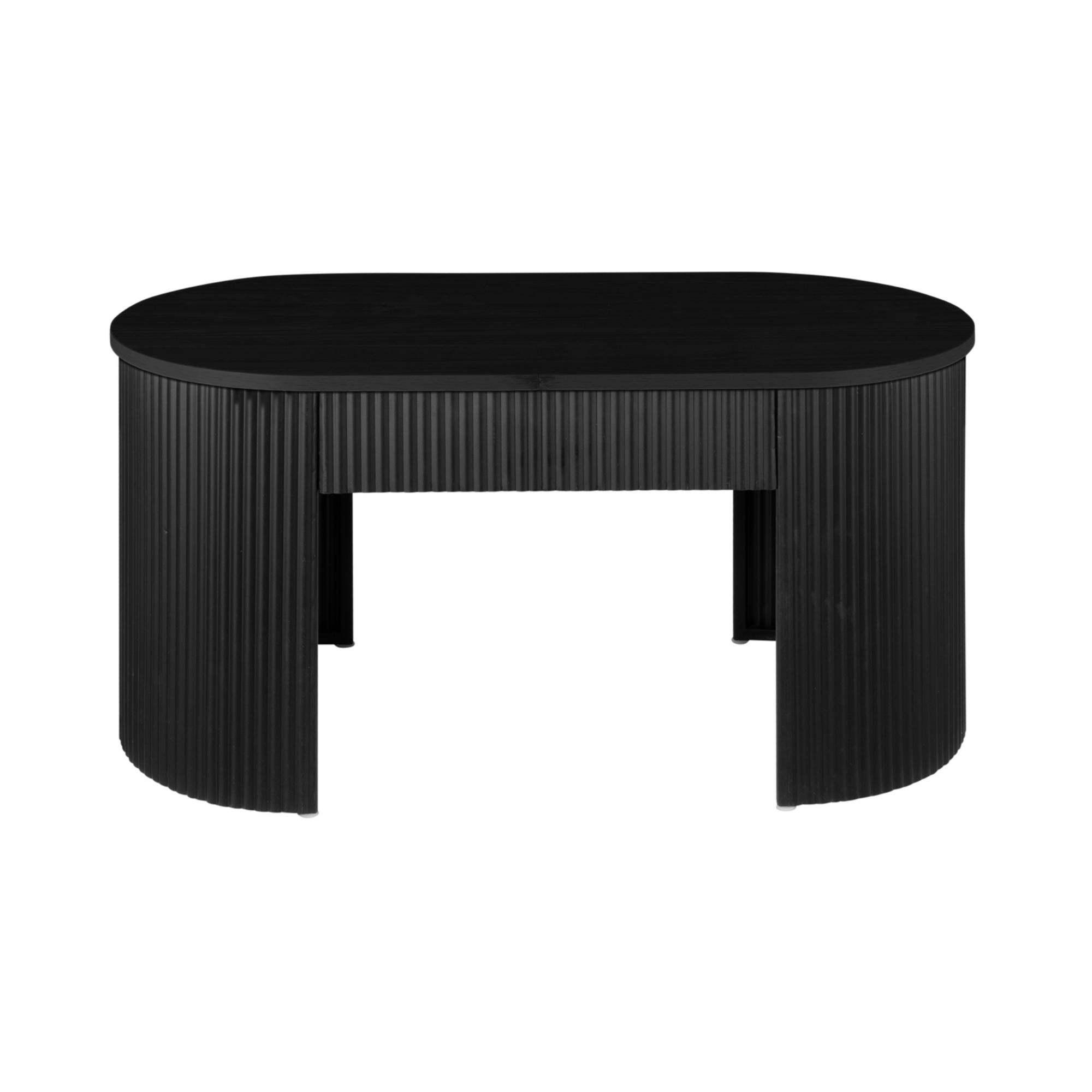Leitmotiv bank Estriado - zwart - 80x40x42cm
