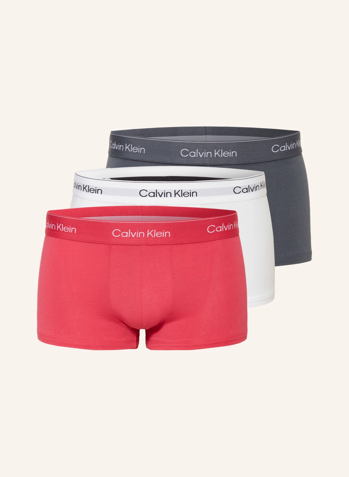 Calvin Klein 3er-Pack Boxershorts ICON COTTON STRETCH Low Rise