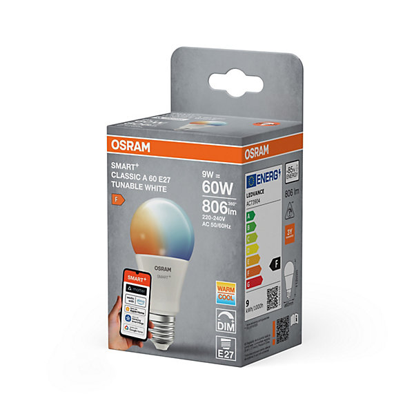 OSRAM Ampoule LEDSMART  A60 9W E27 Tunable White
