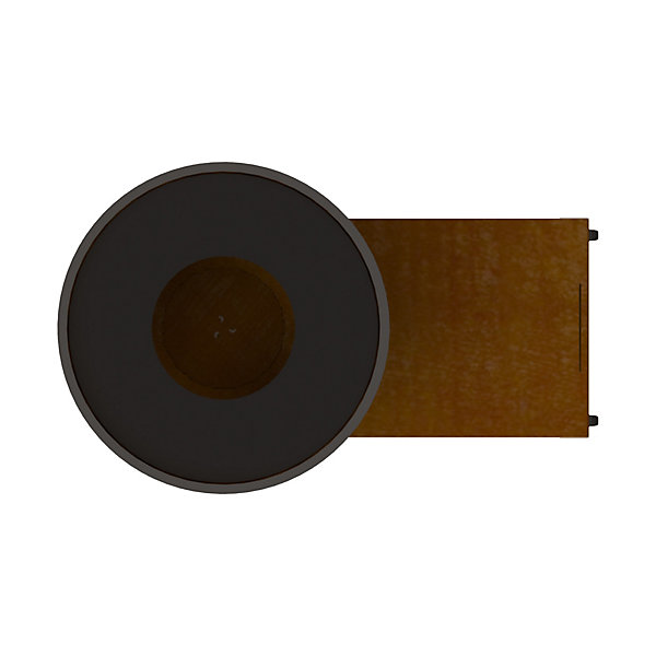 Brasero Pontaillac 88 Ø.84 x H.103 cm cognac Oyat